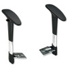 Adjustable T-Pad Arms For Metro Series Extended-Height Chairs, Black/chrome, #SF-2384-BL