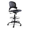 Zippi Plastic Extended-Height Chair, Black, #SF-2275-BL