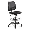 Vue Series Mesh Extended Height Chair, Acrylic Fabric Seat, Black, #SF-2284-BL