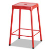 Counter-Height Steel Stool, Red, #SF-5494-RD