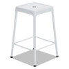 Counter-Height Steel Stool, White, #SF-5494-WH