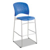 Reve Series Bistro Chair, Molded Plastic Back/seat, Steel Frame, Lapis, #SF-5695-LA