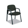 Cava Collection Straight-Leg Guest Chair, Black Vinyl, #SF-5935-BV