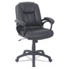 Alera Cc Series Executive Mid-Back Leather Chair, Black, #AL-1074