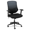 Alera Embre Series Mesh Mid-Back Chair, Black/blue, #AL-1099