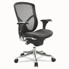 Alera Eq Series Ergonomic Multifunction Mid-Back Mesh Chair, Aluminum Base, #AL-1108