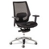 Alera K8 Series Ergonomic Multifunction Mesh Chair, Aluminum Base/frame, Black, #AL-1144
