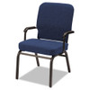 Oversize Stack Chair With Arms, Navy Fabric Upholstery, 2/carton, #AL-1230