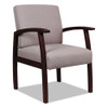 Alera Reception Lounge 700 Series Guest Chair, Mahogany/sandstone, #AL-1461