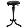 Lean-In Sit/stand Stool, Black With Black Base, #AL-1827