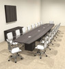 Modern Boat Shaped Cube Leg 20' Feet Conference Table, #OF-CON-CQ62