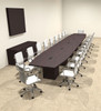 Modern Boat Shaped Cube Leg 22' Feet Conference Table, #OF-CON-CQ68