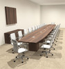 Modern Boat Shaped Cube Leg 28' Feet Conference Table, #OF-CON-CQ91