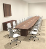 Modern Boat Shaped Cube Leg 30' Feet Conference Table, #OF-CON-CQ99