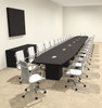 Modern Boat Shaped Cube Leg 30' Feet Conference Table, #OF-CON-CQ101