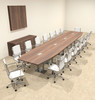 Modern Boat Shaped Steel Leg 18' Feet Conference Table, #OF-CON-CM50