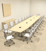 Modern Boat Shaped Steel Leg 22' Feet Conference Table, #OF-CON-CM64