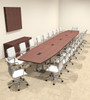 Modern Boat Shaped Steel Leg 22' Feet Conference Table, #OF-CON-CM67