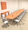 Modern Boat Shaped Steel Leg 24' Feet Conference Table, #OF-CON-CM73