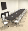 Modern Boat Shaped Steel Leg 28' Feet Conference Table, #OF-CON-CM93