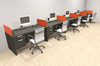 Five Person Modern Divider Office Workstation Desk Set, #OT-SUL-SPO73