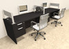 Two Person Modern Divider Office Workstation Desk Set, #OT-SUL-SPW70