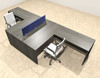 Two Person Modern Accoustic Divider Office Workstation Desk Set, #OT-SUL-FPRB55