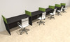Five Person Modern Accoustic Divider Office Workstation Desk Set, #OT-SUL-SPRA16