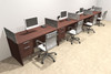 Four Person Modern Accoustic Divider Office Workstation Desk Set, #OT-SUL-SPRG30