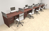 Five Person Modern Accoustic Divider Office Workstation Desk Set, #OT-SUL-SPRG34