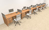 Six Person Modern Accoustic Divider Office Workstation Desk Set, #OT-SUL-SPRG37