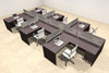 Six Person Modern Accoustic Divider Office Workstation Desk Set, #OT-SUL-SPRG63