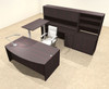 7PC U Shape Modern Executive Office Desk w/Height Adjustable Desk, OT-SUL-UH19