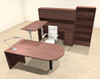 6PC U Shape Modern Executive Office Desk w/Height Adjustable Desk, OT-SUL-UH26