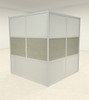 One L Shaped Loft Modern Office Home Aluminum Frame Partition / Divider / Sneeze Guard, #UT-ALU-P38-B