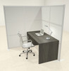 One L Shaped Loft Modern Office Home Aluminum Frame Partition / Divider / Sneeze Guard, #UT-ALU-P45