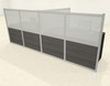 One T Shaped Loft Modern Office Home Aluminum Frame Partition / Divider / Sneeze Guard, #UT-ALU-P52-A