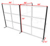 One T Shaped Loft Modern Office Home Aluminum Frame Partition / Divider / Sneeze Guard, #UT-ALU-P61-B