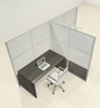 One T Shaped Loft Modern Office Home Aluminum Frame Partition / Divider / Sneeze Guard, #UT-ALU-P64-B