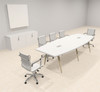 Modern Boat shaped 10' Feet Conference Table, #OF-CON-CW8