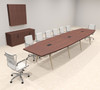 Modern Boat shaped 16' Feet Conference Table, #OF-CON-CW32
