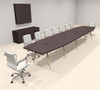 Modern Boat shaped 18' Feet Conference Table, #OF-CON-CW40