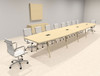 Modern Boat shaped 20' Feet Conference Table, #OF-CON-CW44
