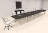 Modern Boat shaped 22' Feet Conference Table, #OF-CON-CW55