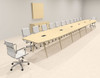 Modern Boat shaped 26' Feet Conference Table, #OF-CON-CW65