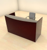 2pc Modern Glass Counter Reception Desk Set, #CH-JAD-R2