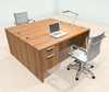 Two Person Modern Office Workstation Desk Set, #OT-SUL-FPN13