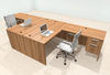 Two Person Modern Office Workstation Desk Set, #OT-SUL-FPN37