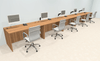 Five Person Modern Office Workstation Desk Set, #OT-SUL-SPN13
