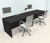 Two Person Modern Office Workstation Desk Set, #OT-SUL-SPN4